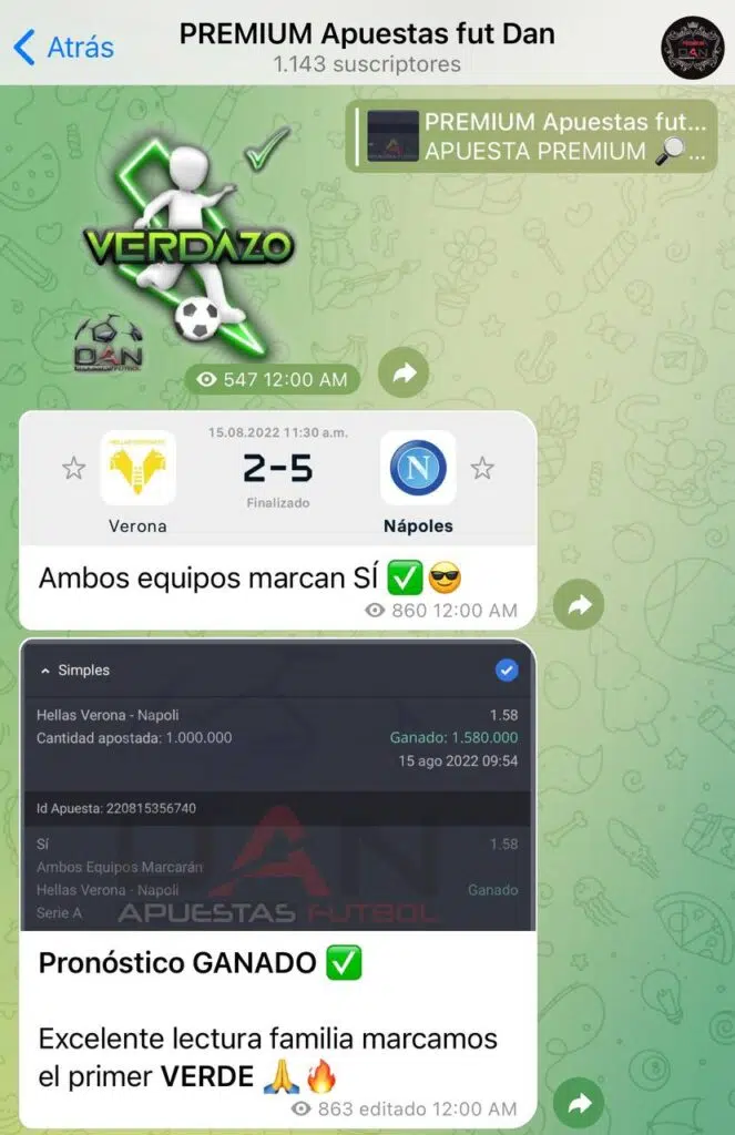 Fútbol Dan analizado como tipster especializado 3 photo 2022 08 16 16 56 48 - Pronosticadores Deportivos