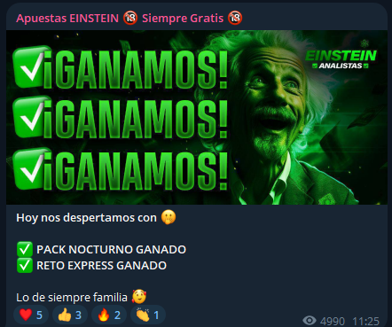 Einstein Analistas Mejores Tipsters España