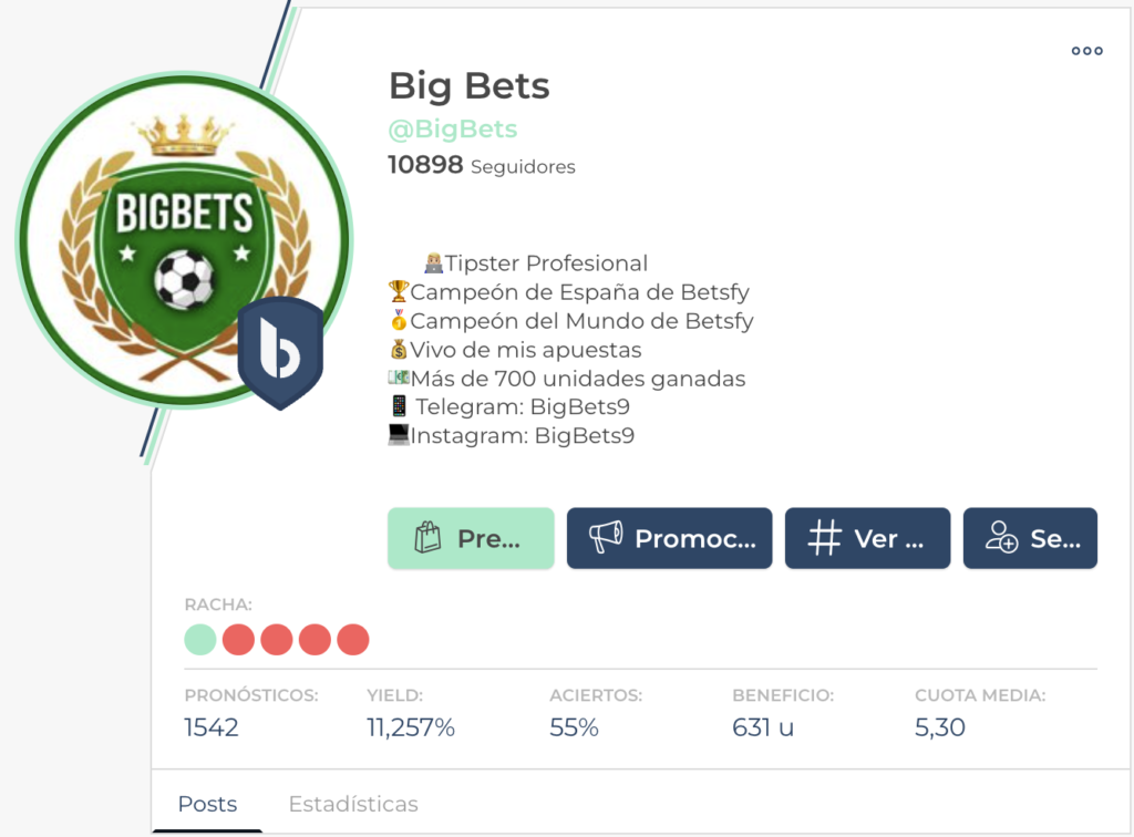Big Bets y el riesgo del stake alto: análisis sin adornos 7 estadisticas big bets betsfy - Pronosticadores Deportivos