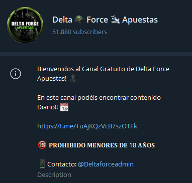Delta Force Pronosticos Telegram Canal