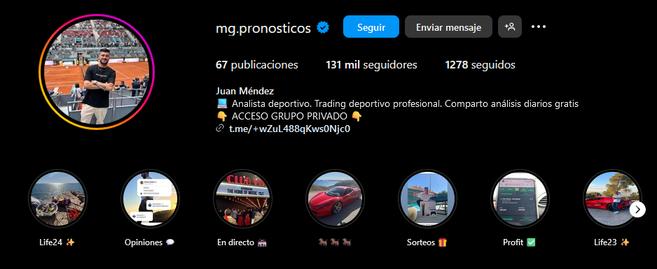 MG Pronosticos Instagram