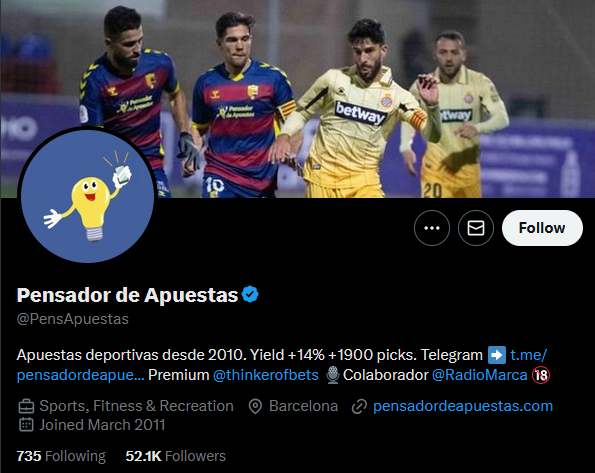 Pensador de Apuestas (@PensApuestas) Twitter