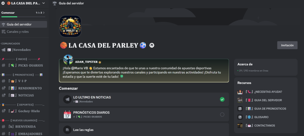 Mejores comunidades de analistas deportivos en Discord 5 La Casa del Parley Comunidad Discord