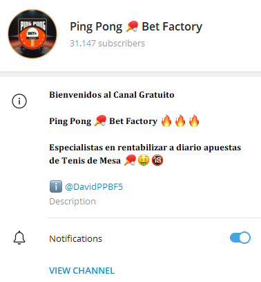 Ping Pong Bet Factory Mejores Pronosticadores Ping Pong