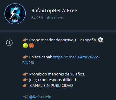 RafaXTopBet Canal Telegram