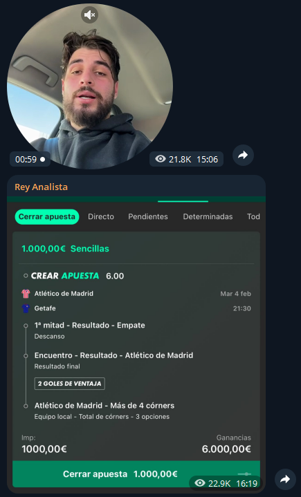 Rey Analista y su lectura del mercado 2 Apuesta Rey Analista