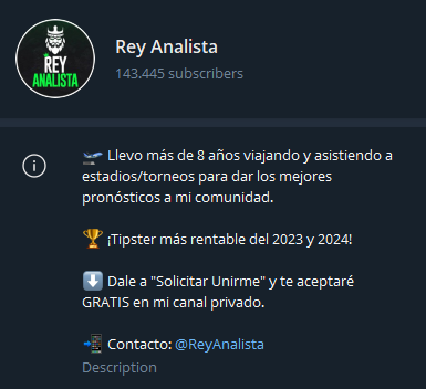 Rey Analista y su lectura del mercado 1 Rey Analista Telegram