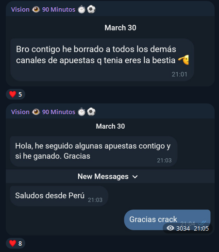 Opiniones Vision90Minutos Tipster