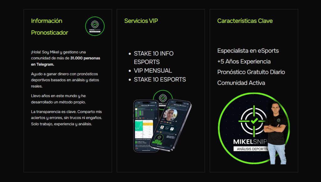 Servicios Mikel Sniper OnlyVIPTipster
